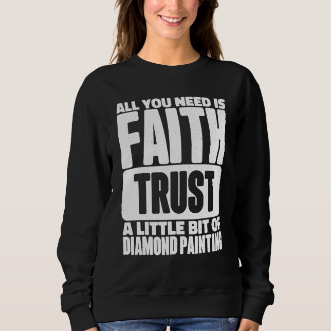 Sweatshirt Peinture Diamond Pour Artistes Et Art (Devant)