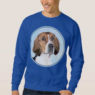 Sweatshirt Peinture Foxhound en anglais - Joli art original c