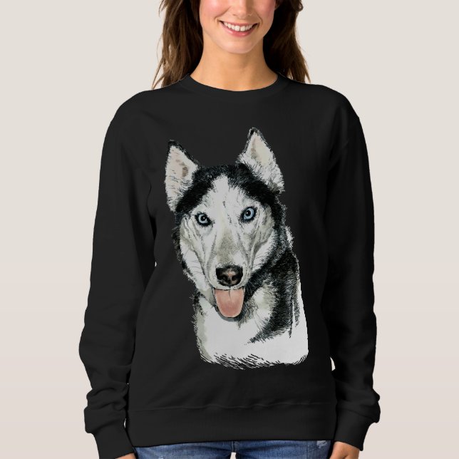 Sweatshirt Peinture Husky (Devant)