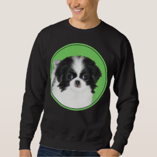 Sweatshirt Peinture japonaise de chiot - Art original de chie