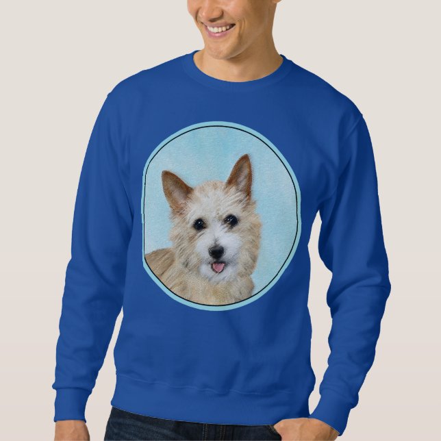 Sweatshirt Peinture Podengo Pequeno portugaise - Art original (Devant)