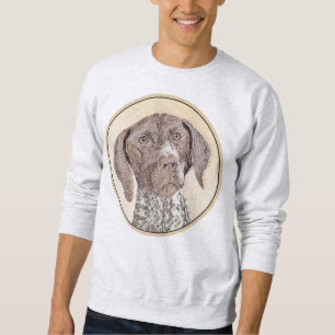 Sweatshirt Peinture pointeur germanique à pois court - Chien 