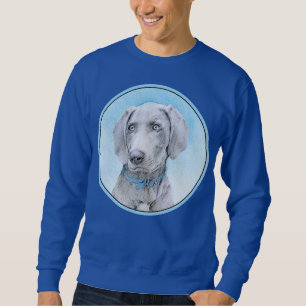 Sweatshirt Peinture Weimaraner - Joli art original chien