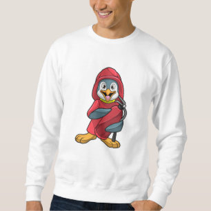 Sweatshirt Penguin comme pompier avec extincteur