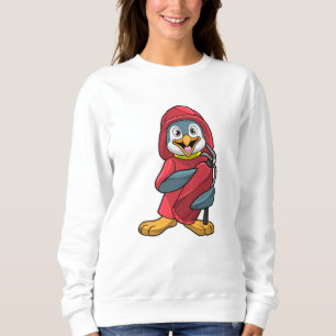 Sweatshirt Penguin comme pompier avec extincteur