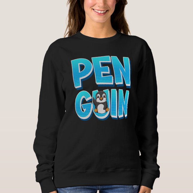 Sweatshirt Penguin Cute Penguin (Devant)