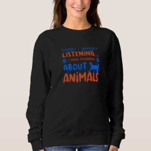 Sweatshirt Penser à sauver des animaux mignons Secourt animal