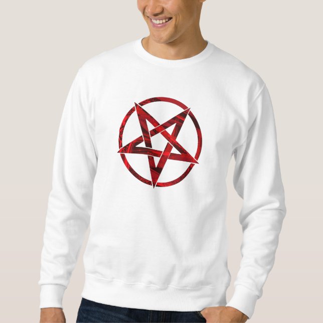 Sweatshirt Pentagram Red Devil (Devant)