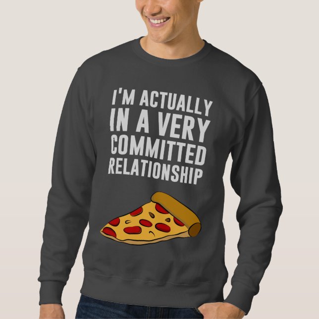 Sweatshirt Pepperoni Pizza Love - Une relation sérieuse (Devant)