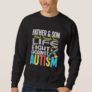 Sweatshirt Père Et Fils Bff Pour La Vie Contre L'Autisme