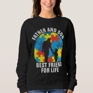 Sweatshirt Père Et Fils Meilleur Ami Pour La Vie Autistique G