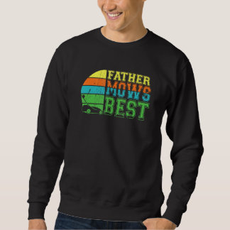 Sweatshirt Père Mows Meilleur Papa Pelouse Maillot Hommes Pla