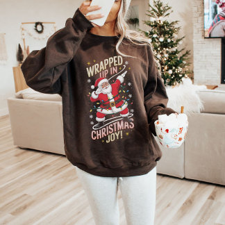 Sweatshirt Père Noël Christmas - Enveloppé dans la joie de No
