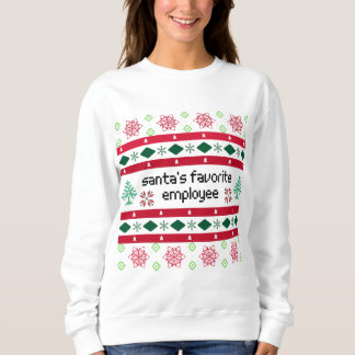 Sweatshirt Père Noël employé favori laide "Sweater"