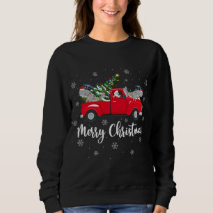 Sweatshirt Père Noël équitation Noël Arbre Camion Sperm Balei