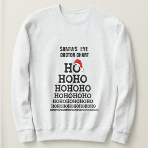 Sweatshirt père Noël' Eye Doctor Pun Joke Chart Funny Chris