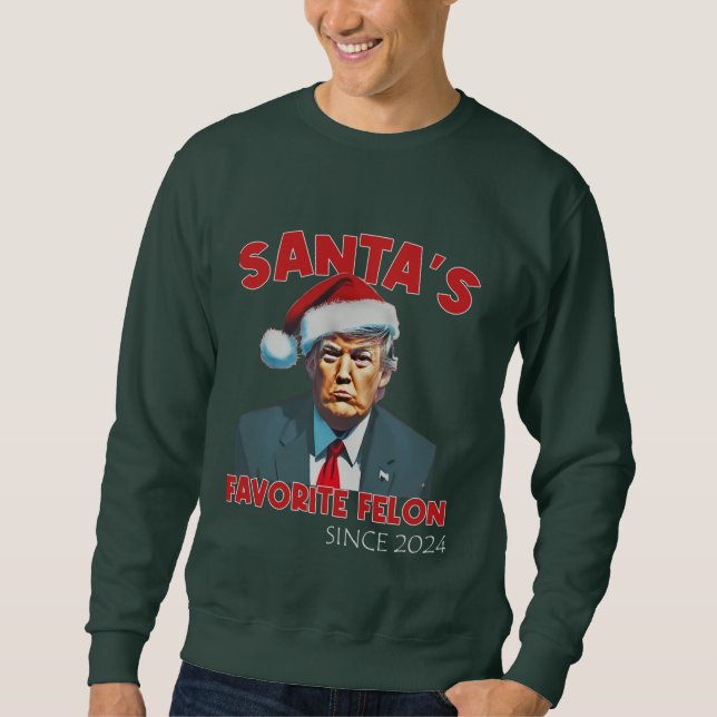 Sweatshirt Père Noël Favori Felon (Devant)