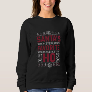 Sweatshirt Père Noël Favori Ho Douleur de Noël moche