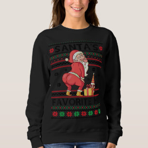 Sweatshirt Père Noël Favori Ho Twerking Père Noël Offensive L