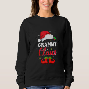 Sweatshirt Père Noël Grammy Claus Correspondant Pajamas Famil