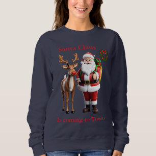 Sweatshirt Père Noël Rudolf le renne au nez rouge