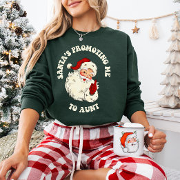 Sweatshirt Père Noël vintage M'Encourageant À Tante Noël