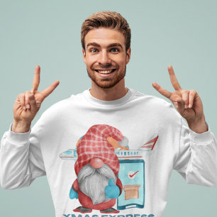 Sweatshirt Père Noël Xmas Express Funny Couple's Matching T-s