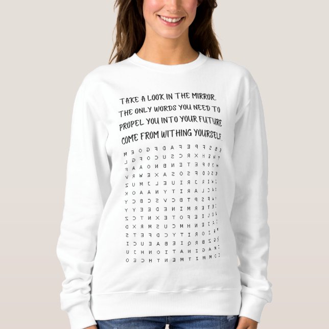 Sweatshirt Permet de vous propulser dans votre futur sweatshi (Devant)
