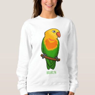 Sweatshirt Perroquet de caricature mignon lovebird