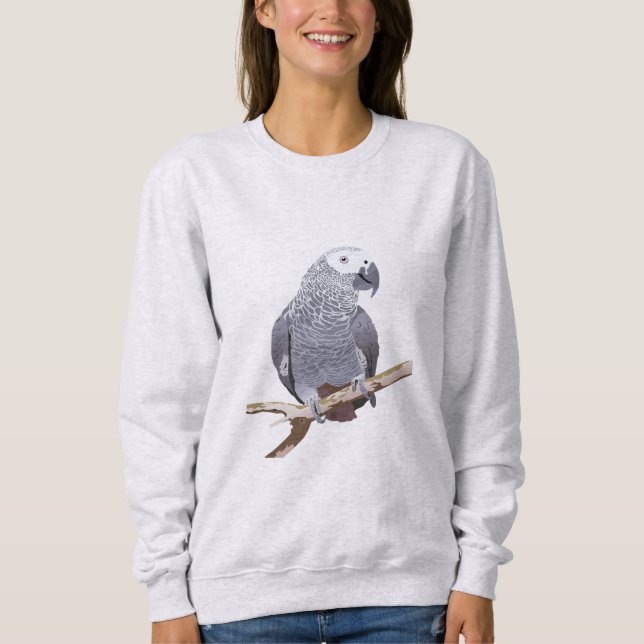 Sweatshirt Perroquet gris d'Afrique (Devant)