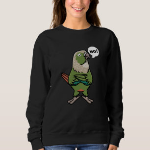 Sweatshirt Perruche verte Conure à jouet vert