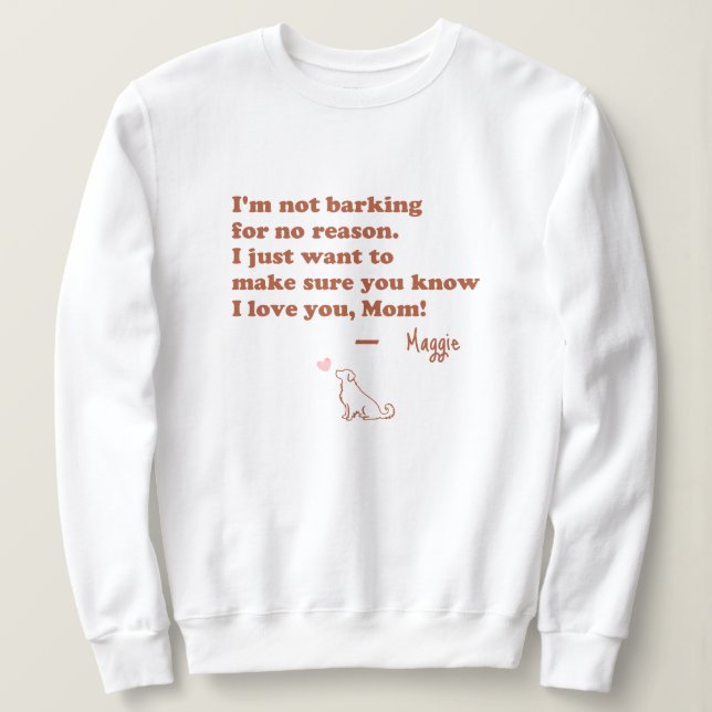 Sweatshirt Personalized Golden Retriever - Dog Mom Gift (Design devant)