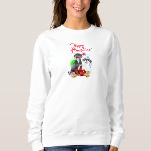 Sweatshirt Personnalisable Chih Tzu Chien Yappy Christmas