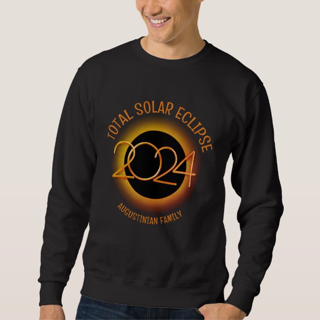 Sweatshirt Personnalisé 2024 TOTAL SOLAR ECLIPSE Famille (Devant)