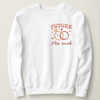 Sweatshirt Personnalisé à mon époque de fiançailles Rétro Gro