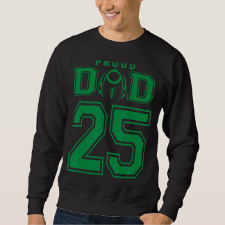 Sweatshirt Personnalisé Fier Football Papa Numéro 25 G Person
