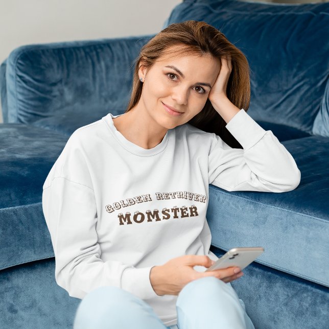 Sweatshirt Personnalisé Golden Retriever Maman Halloween (Créateur téléchargé)