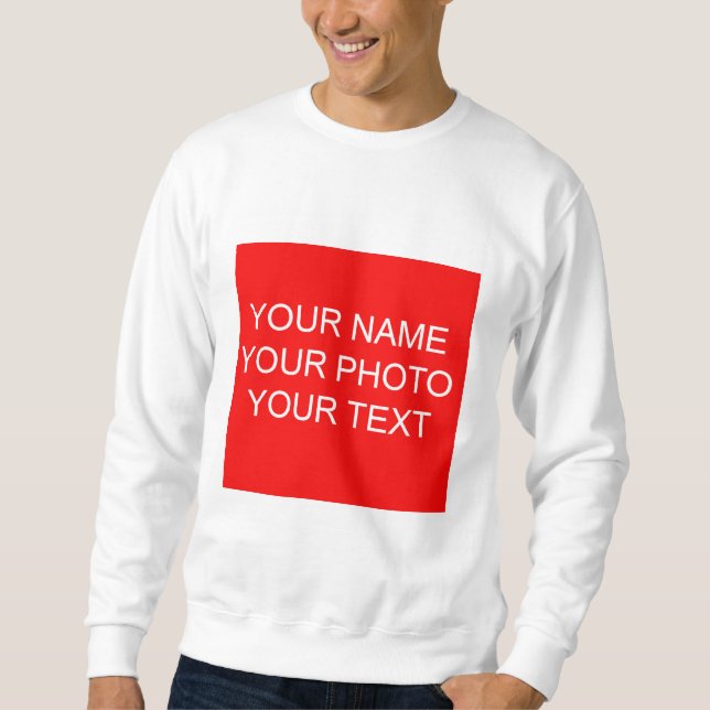 Sweatshirt Personnaliser le texte de votre nom de photo (Devant)