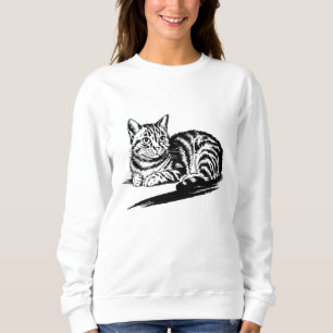 Sweatshirt Personnaliser Photo de chat maman drôle et mignon