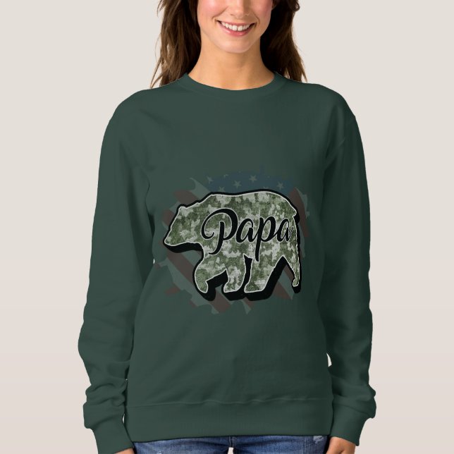 Sweatshirt Personnalisez votre propre design personnalisé Pap (Devant)