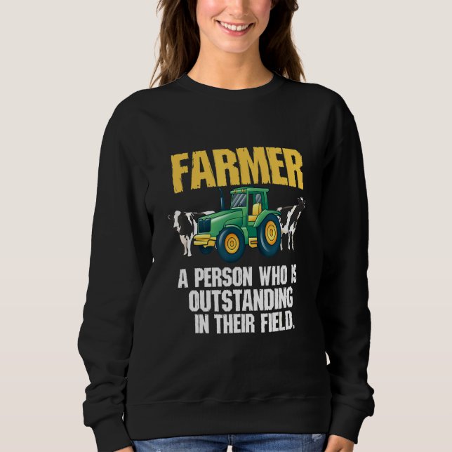 Sweatshirt Personne Agricole Qui Est Exceptionnelle Dans Sa S (Devant)
