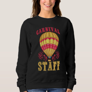 Sweatshirt Personnel de cirque vintage thème de carnaval rétr
