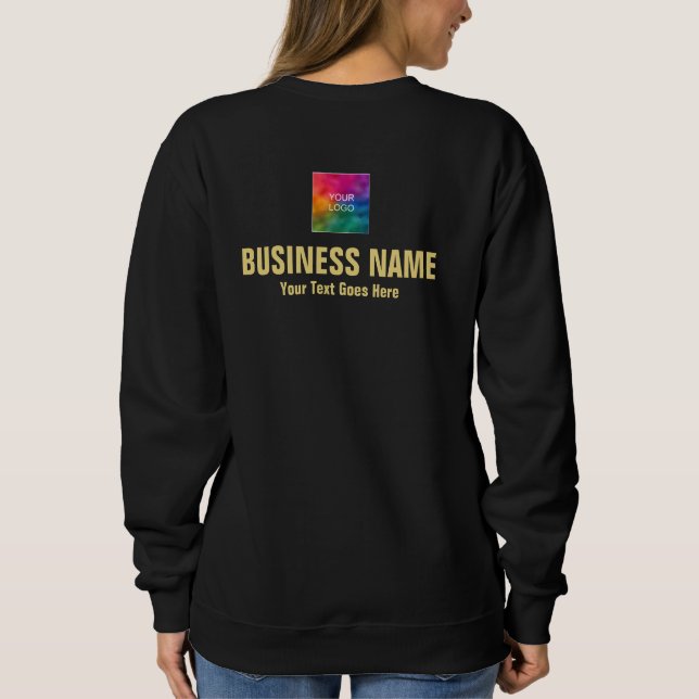 Sweatshirt Personnel Des Employés Noirs Et Or Charger Logo Fe (Dos)