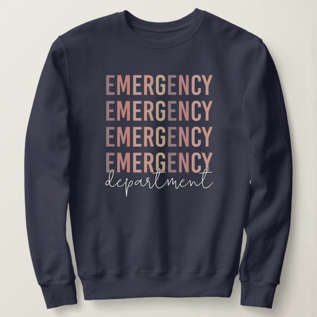 Sweatshirt Personnel du service des urgences | infirmière | T (Design devant)