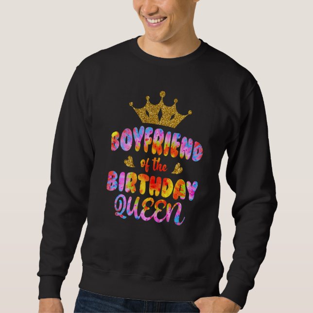 Sweatshirt Petit Ami De L'Anniversaire Reine Fille Anniversai (Devant)