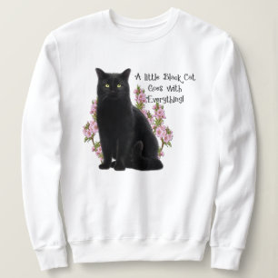 SWEATSHIRT PETIT CHAT NOIR