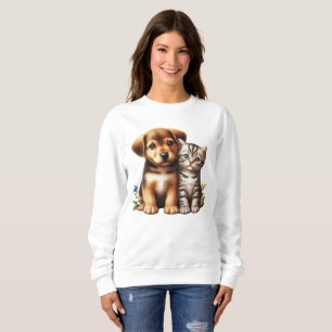 Sweatshirt Petit chiot/chaton
