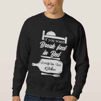 Sweatshirt Petit-Déjeuner Pun Pour Chef Cuisinier Cuisine