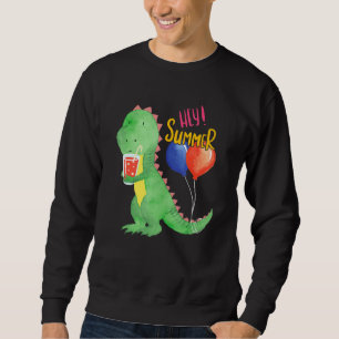Sweatshirt Petit Dinosaure Doux Avec Rafraîchissement À La Ci