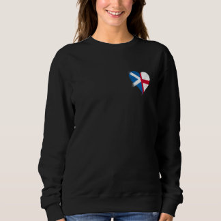 Sweatshirt Petit drapeau Écosse Angleterre est Cool Un Écossa